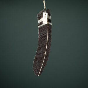 FEATHER／羽根　BROWN with STRIPES